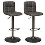 Voir la diapositive 1 : Paris Prix Lot de 2 Chaises de Bar  Delek  102cm Gris