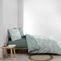 Voir la diapositive 3 : Douceur d'Intérieur Housse de couette 240x220 + 2 taies MALIA sauge 100% coton
