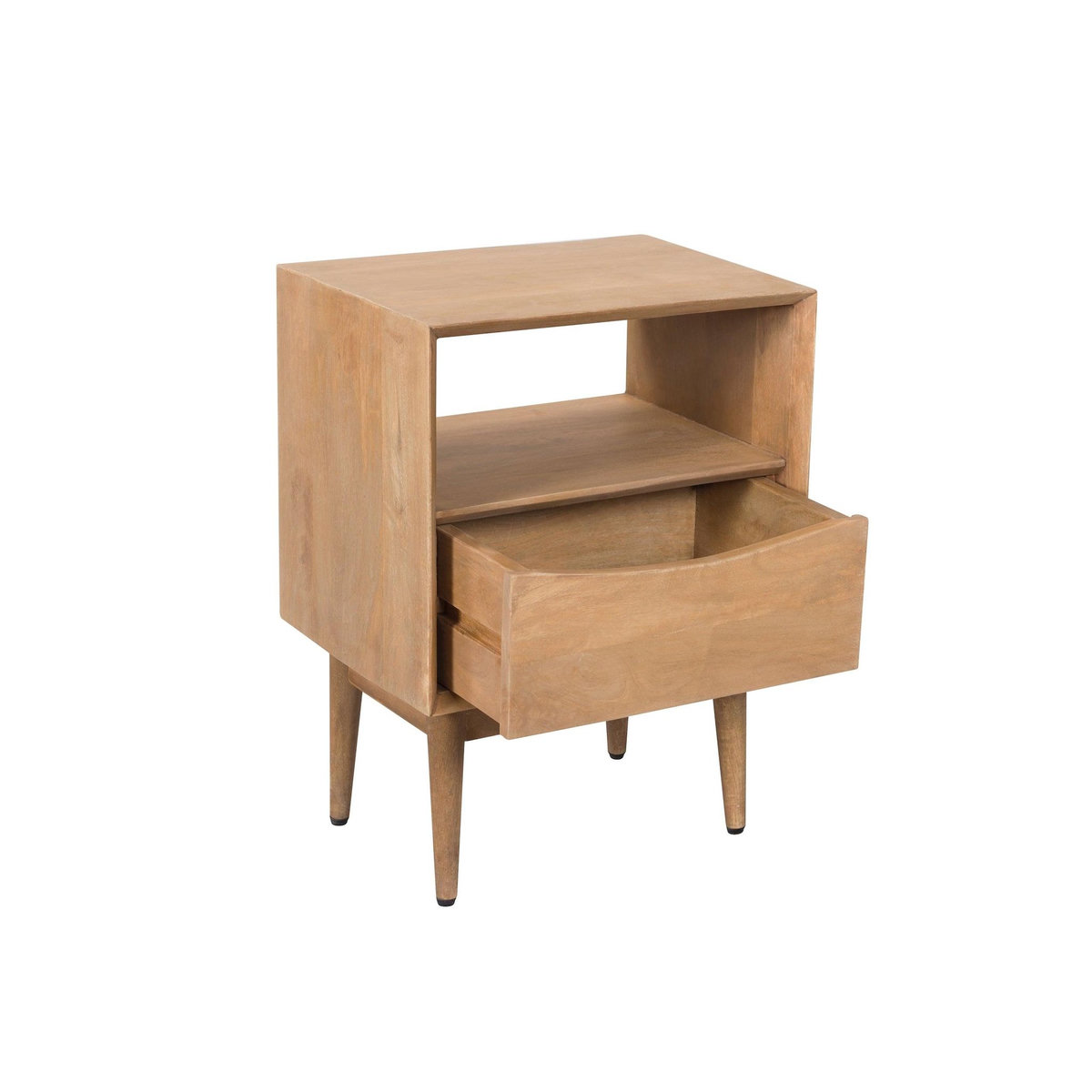 Rendez vous déco Table de chevet 1 tiroir en bois de manguier-Gute
