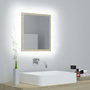 Voir la diapositive 1 : VIDAXL Miroir LED de salle de bain Chene sonoma 40x8,5x37 cm Acrylique