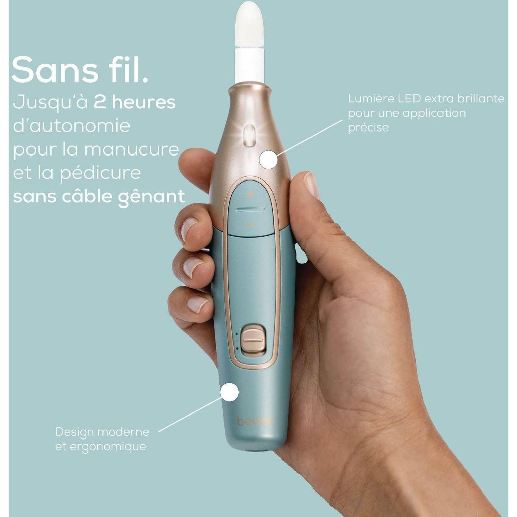 Voir la diapositive 2 : Beurer Kit manucure manicure / pedicure mp84