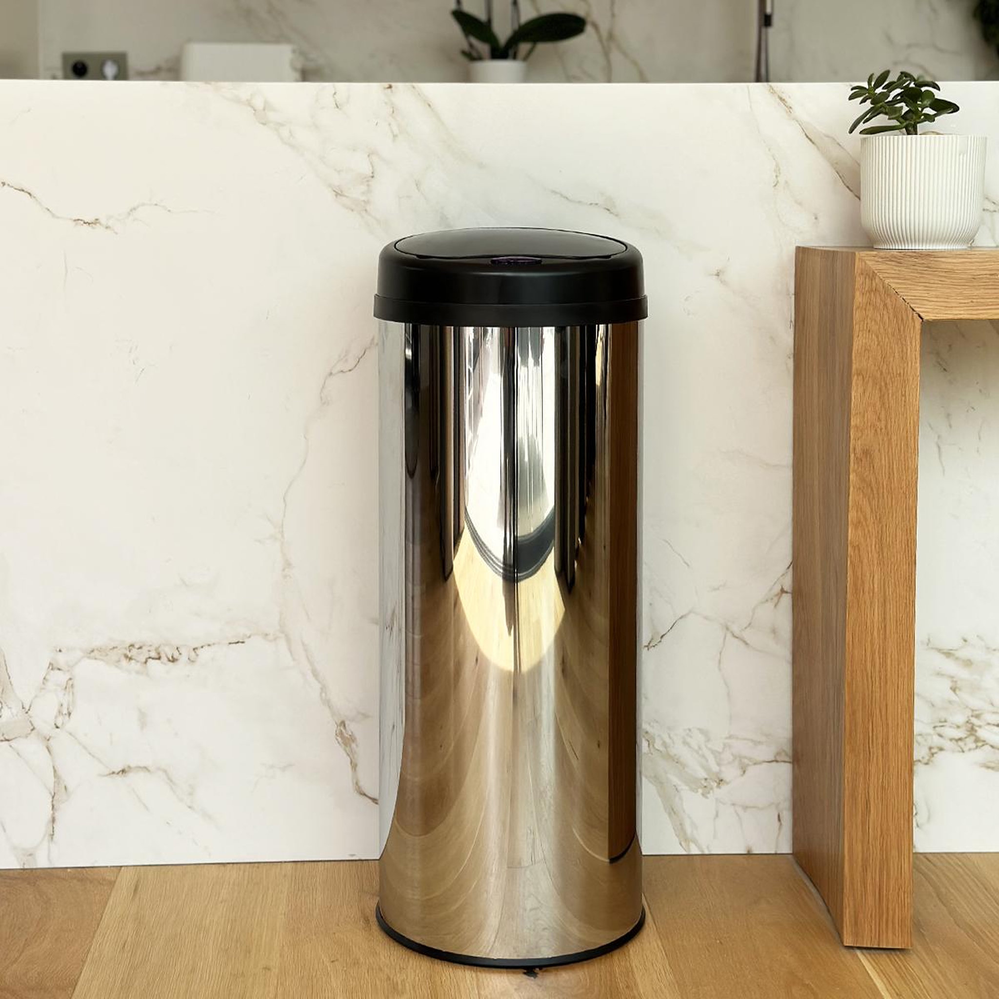 Voir la diapositive 6 : Kitchen move Poubelle automatique inox argent 50l - bat-50lib ss silvery