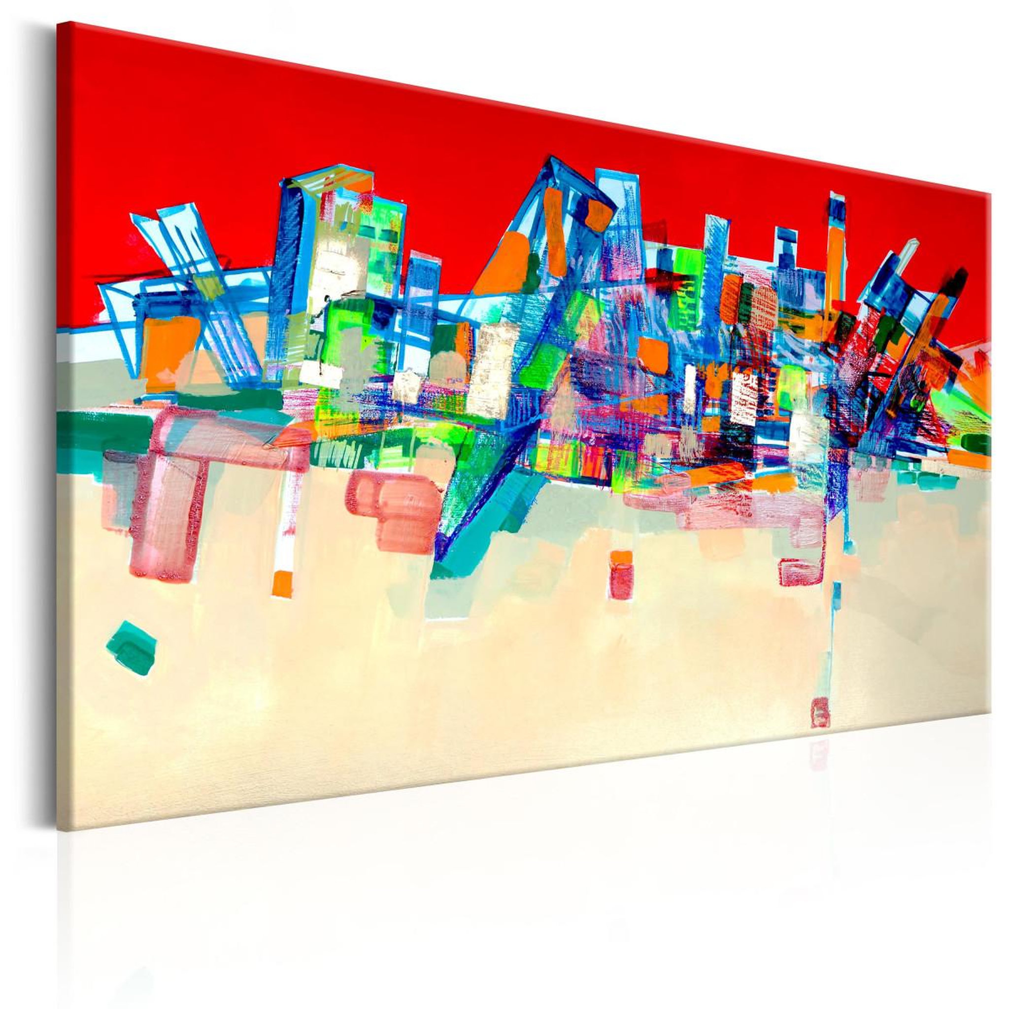 Paris Prix Tableau imprimé  abstract architecture. Coloris disponibles : Multicolore