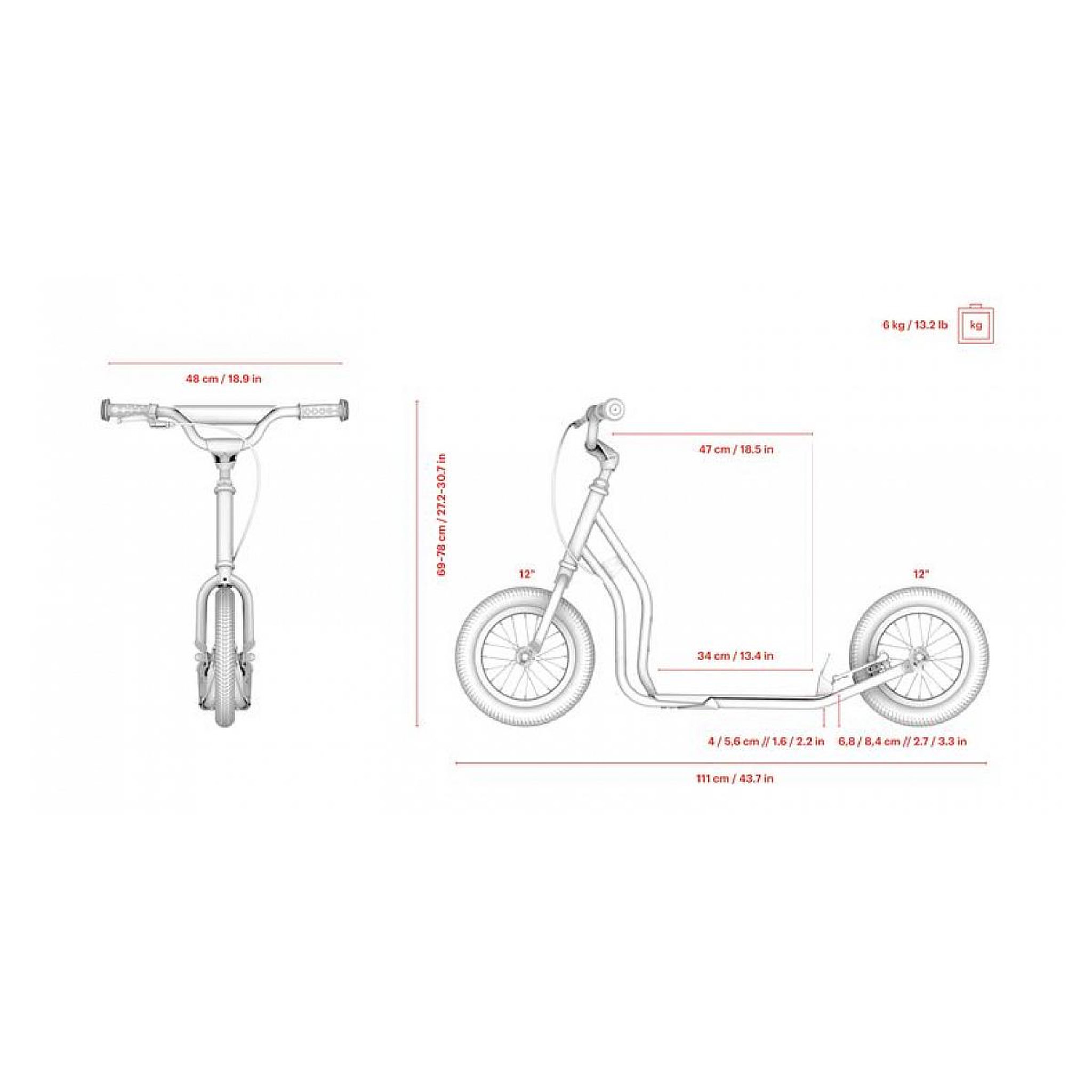 Voir la diapositive 3 : Yedoo Scooter Junior Mau Rouge Yedoo Emoji