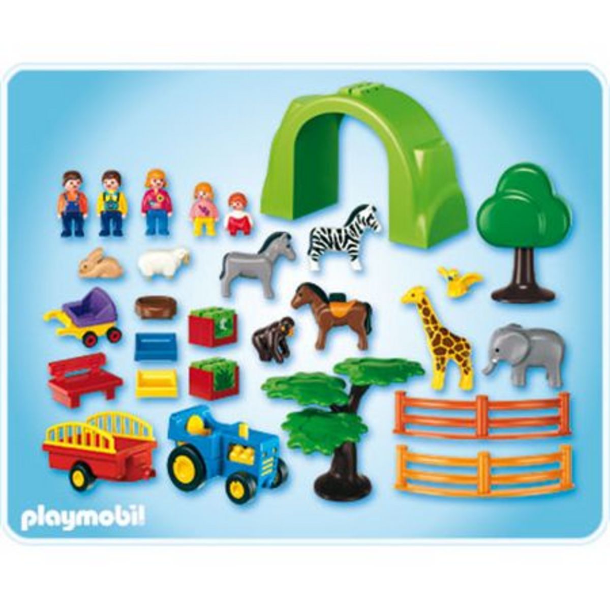 PLAYMOBIL 6754 Coffret Grand Zoo 1 2 3
