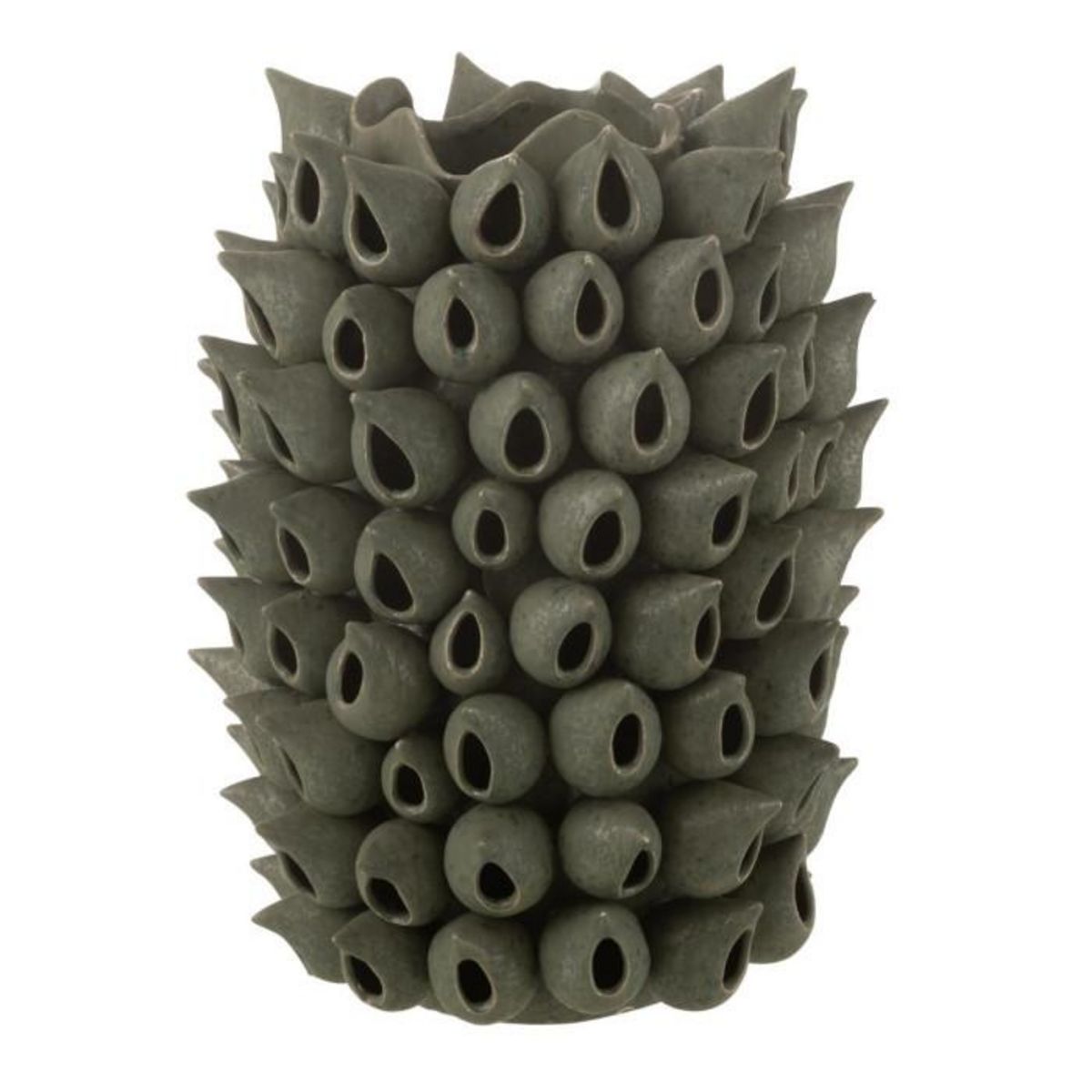 Paris Prix Vase Design en Porcelaine  Anémone  43cm Vert