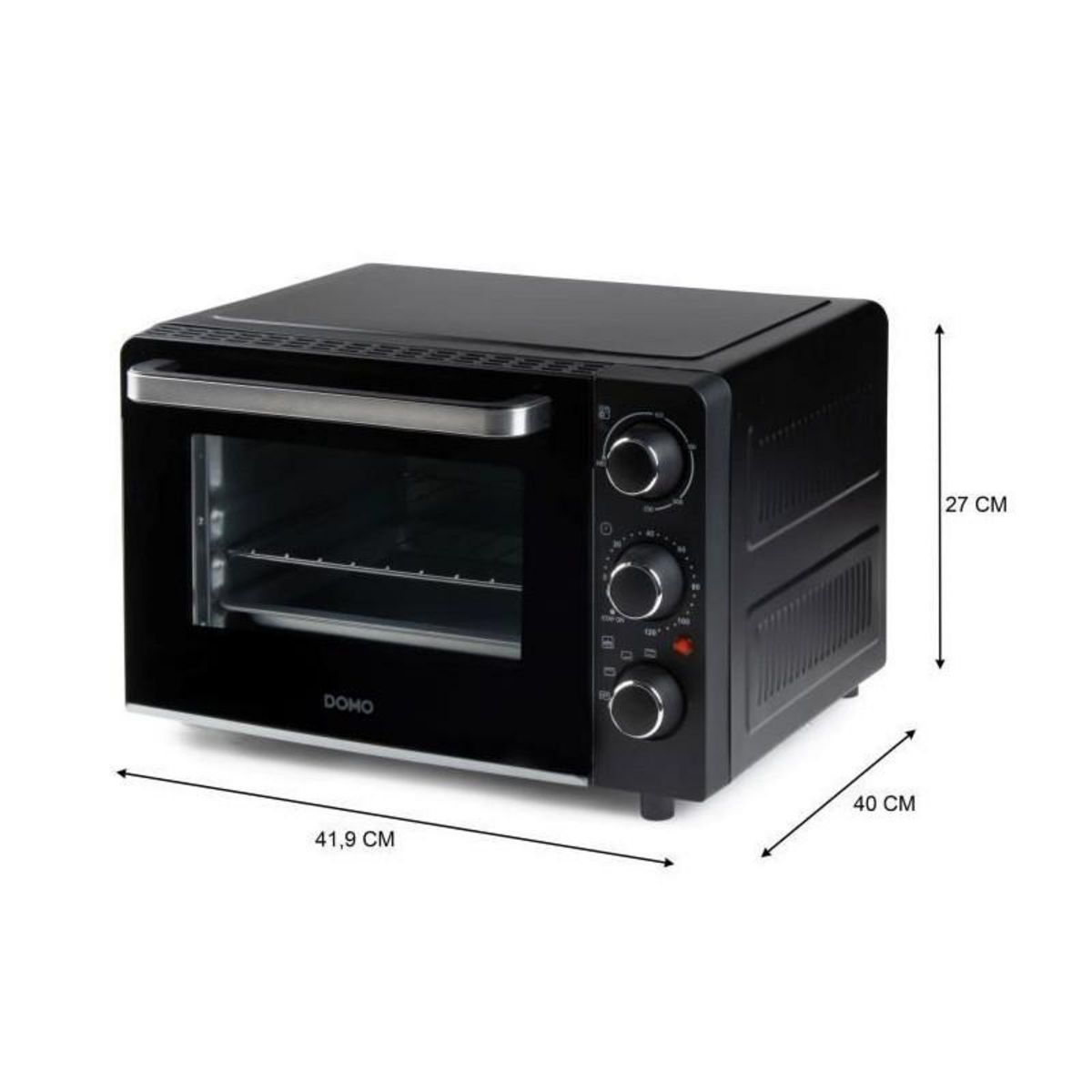 Domo Mini four bake and snack DOMO DO807GO - 20 L - noir - 1300watt -