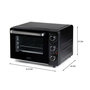 Voir la diapositive 5 : Domo Mini four bake and snack DOMO DO807GO - 20 L - noir - 1300watt -