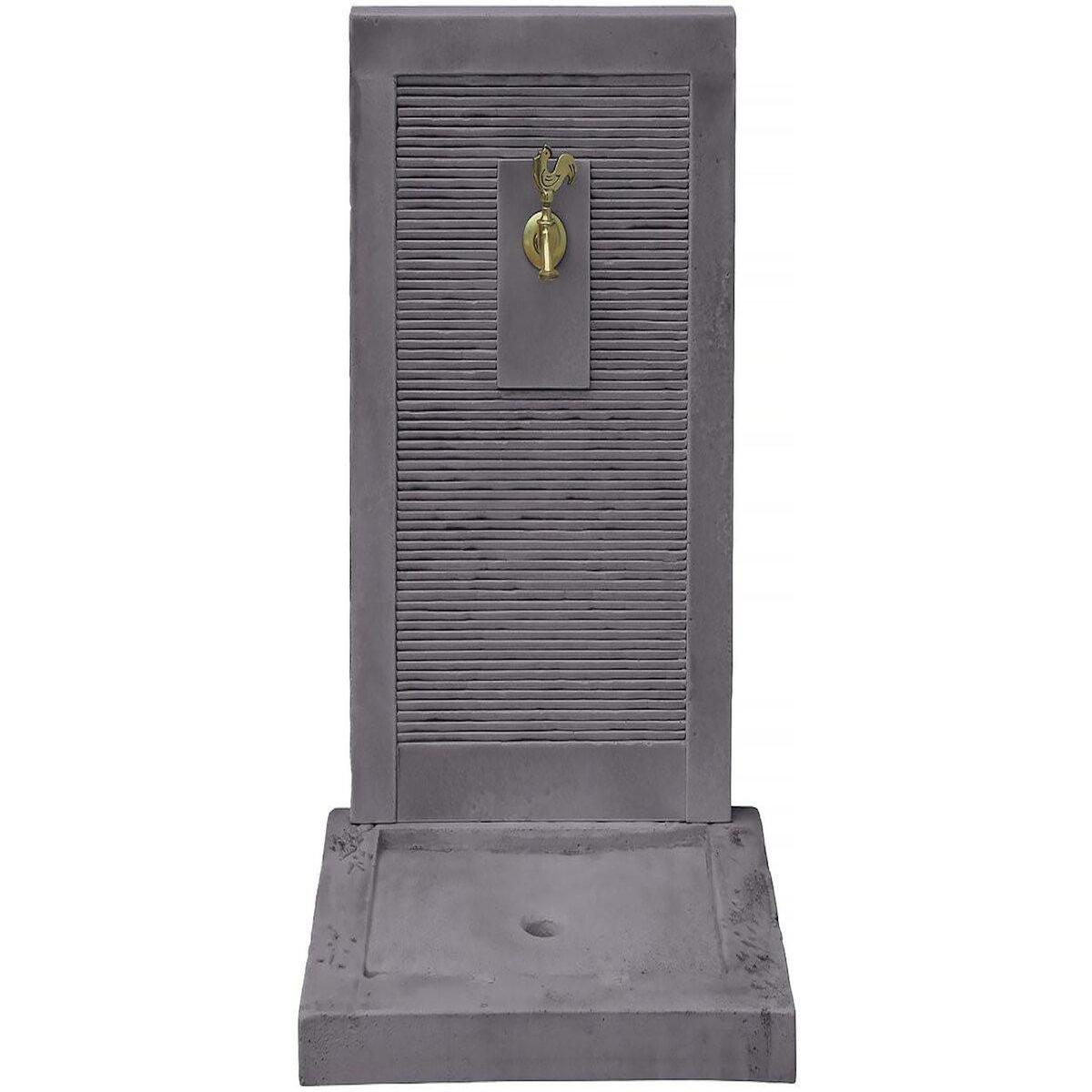 Habitat et Jardin Fontaine  ETNA  - en pierre - 57 x 42 x 87 cm - Grise