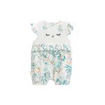 Petit Béguin Barboteuse bébé en gaze de coton Patroika. Coloris disponibles : Vert