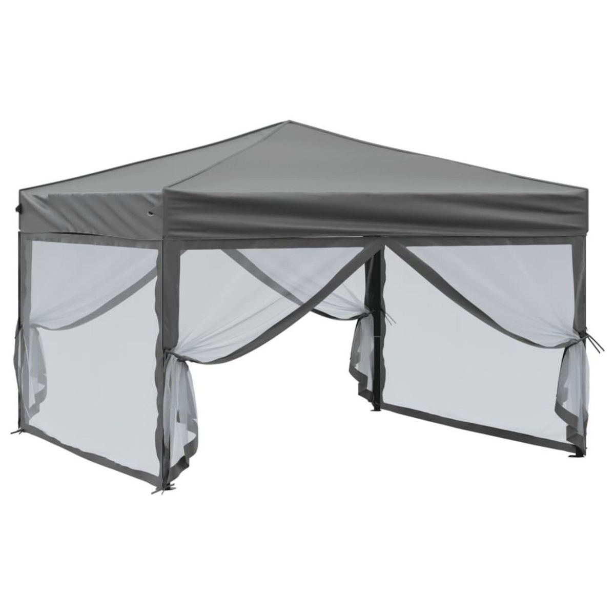 VIDAXL Tente de reception pliable avec parois Anthracite 3x3 m
