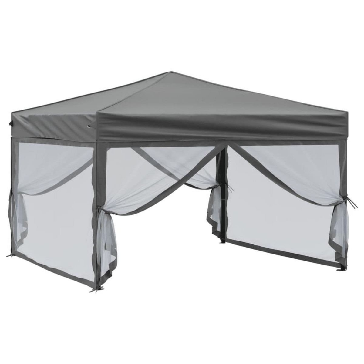 VIDAXL Tente de reception pliable avec parois Anthracite 3x3 m
