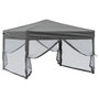Voir la diapositive 3 : VIDAXL Tente de reception pliable avec parois Anthracite 3x3 m