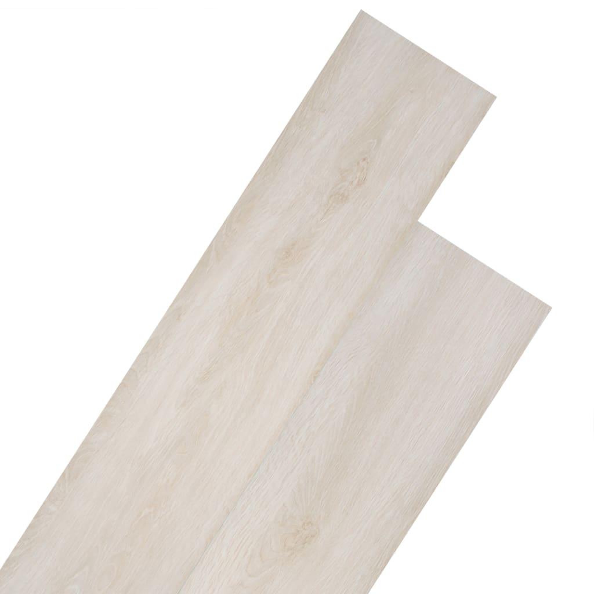 Voir la diapositive 1 : VIDAXL Planches de plancher PVC Non auto-adhesif Chene blanc classique