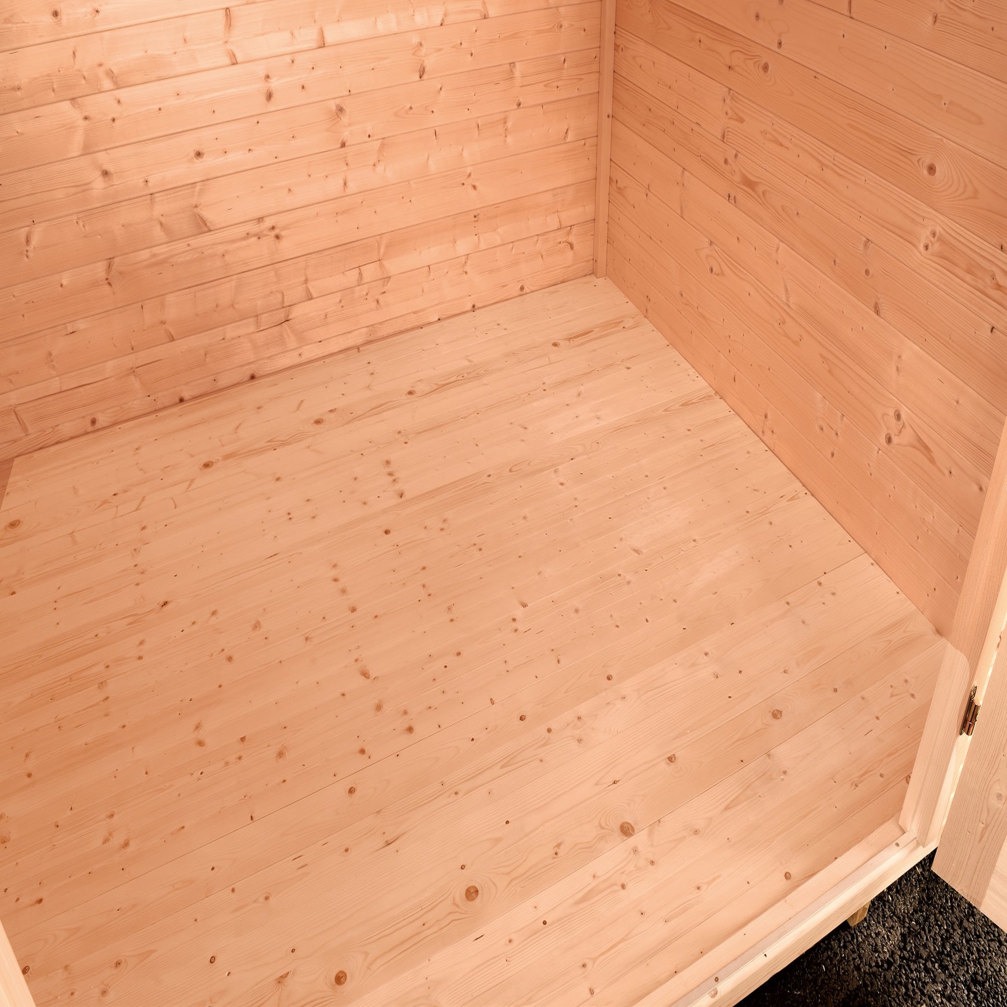 Voir la diapositive 6 : WEKA Abri de jardin bois anthracite - Avec auvent - 12,88m²