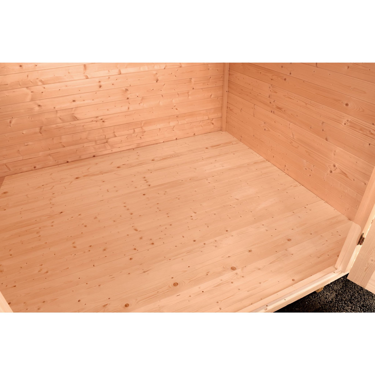 WEKA Abri de jardin bois anthracite - Avec auvent - 12,88m²