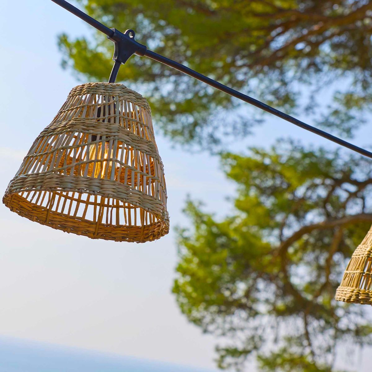 Lumisky Guirlande lumineuse raccordable TESSA Beige Herbe marine 6m