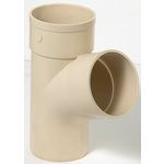 GIRPI Culotte 67.3° pvc sable GIRPI, Dév.33 cm Diam.100 mm