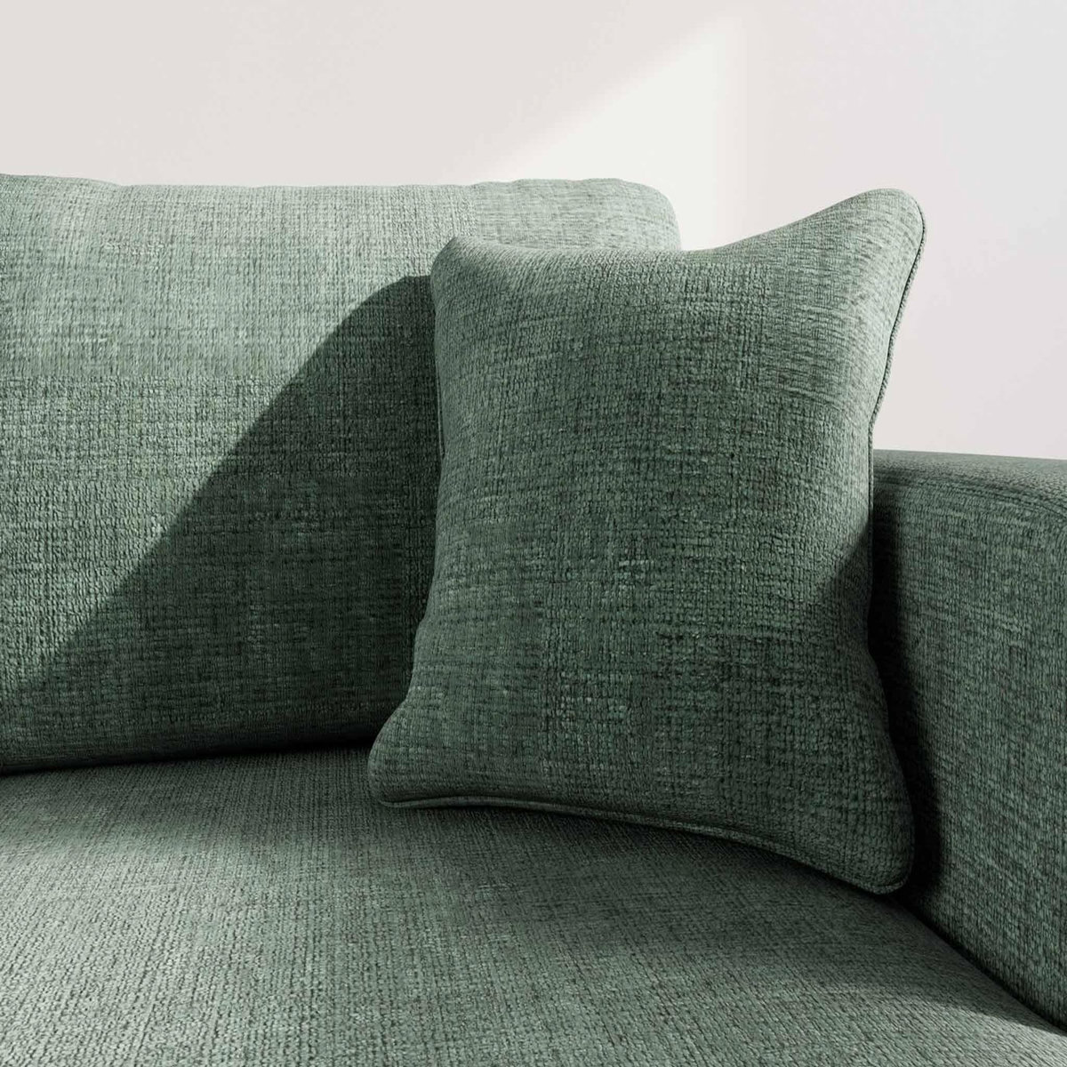 BEST MOBILIER Miro - canapé d'angle droit 4 places convertible avec coffre en velours texturé