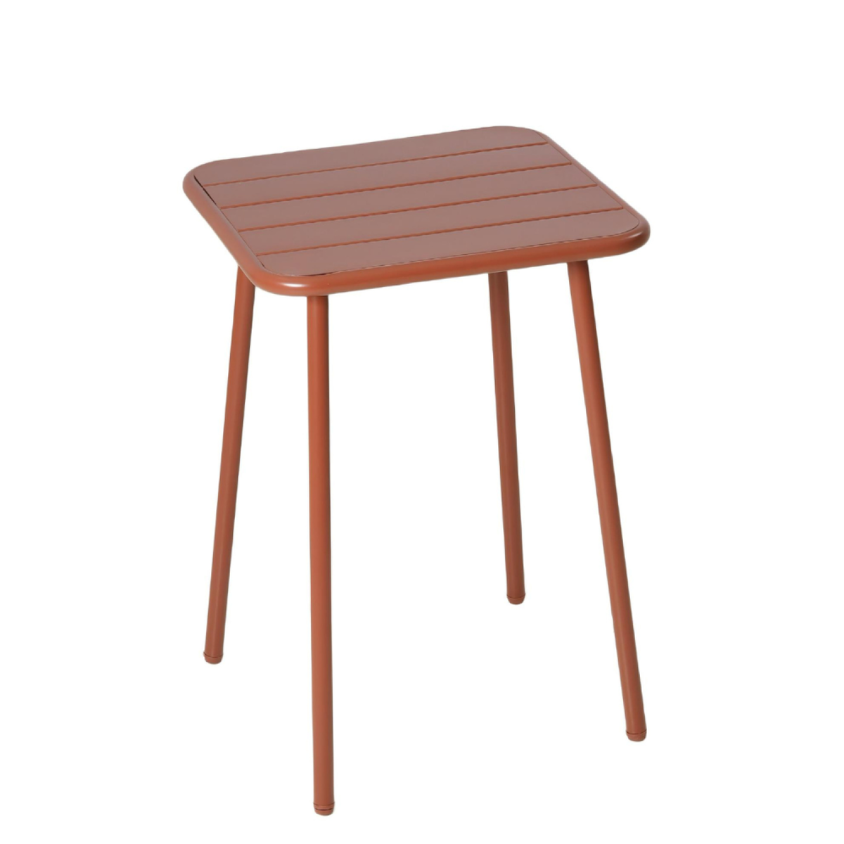 CONCEPT USINE Table carrée 2 places 50x50cm terracotta BERGAME
