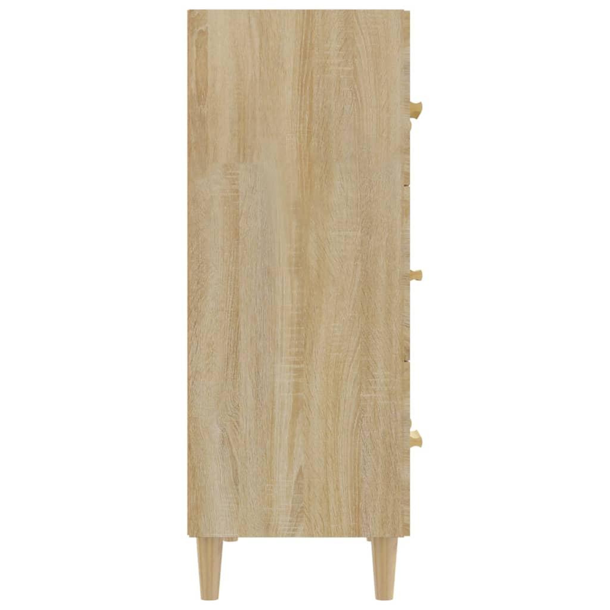 Voir la diapositive 4 : VIDAXL Buffet Chene sonoma 70x34x90 cm Bois d'ingenierie