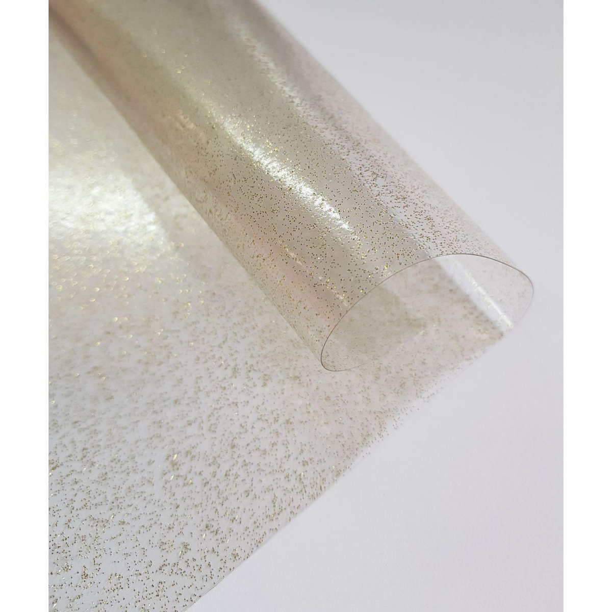 HABITABLE Nappe en toile cirée ronde CRISTAL - Diam. 135 cm - Or