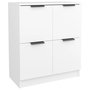 Voir la diapositive 2 : VIDAXL Buffet Blanc 60x30x70 cm Bois d'ingenierie
