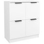 Voir la diapositive 2 : VIDAXL Buffet Blanc 60x30x70 cm Bois d'ingenierie
