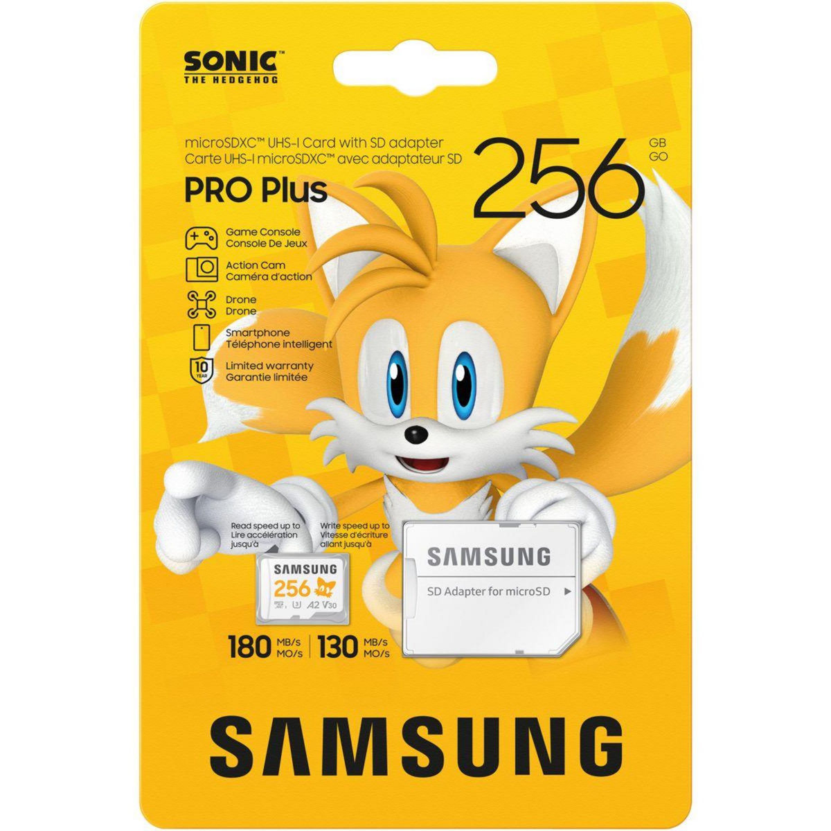 Samsung Carte Micro SD 256 go PRO PLUS SONIC