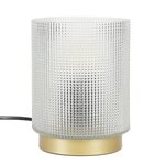 Paris Prix Lampe à Poser Design Embossé  Lounge  15cm Blanc