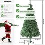Voir la diapositive 6 : tectake Sapin de Noël artificiel 180 cm vert vert