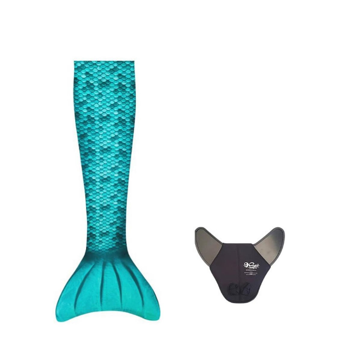 KUAKI MERMAIDS Queue sirène monopalme turquoise xs