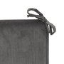 Voir la diapositive 2 : ATMOSPHERA Galette de Chaise Uni  Lilou  38x38cm Gris Foncé