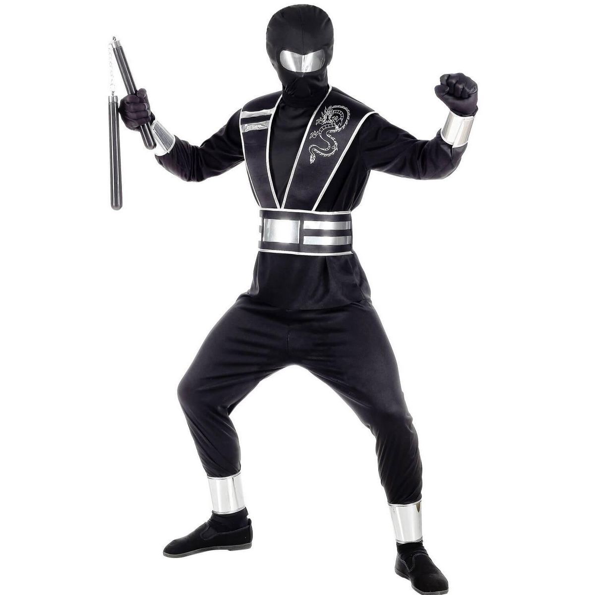 WIDMANN Déguisement Mirror Ninja - Garçon - 8/10 ans (128 à 140 cm)