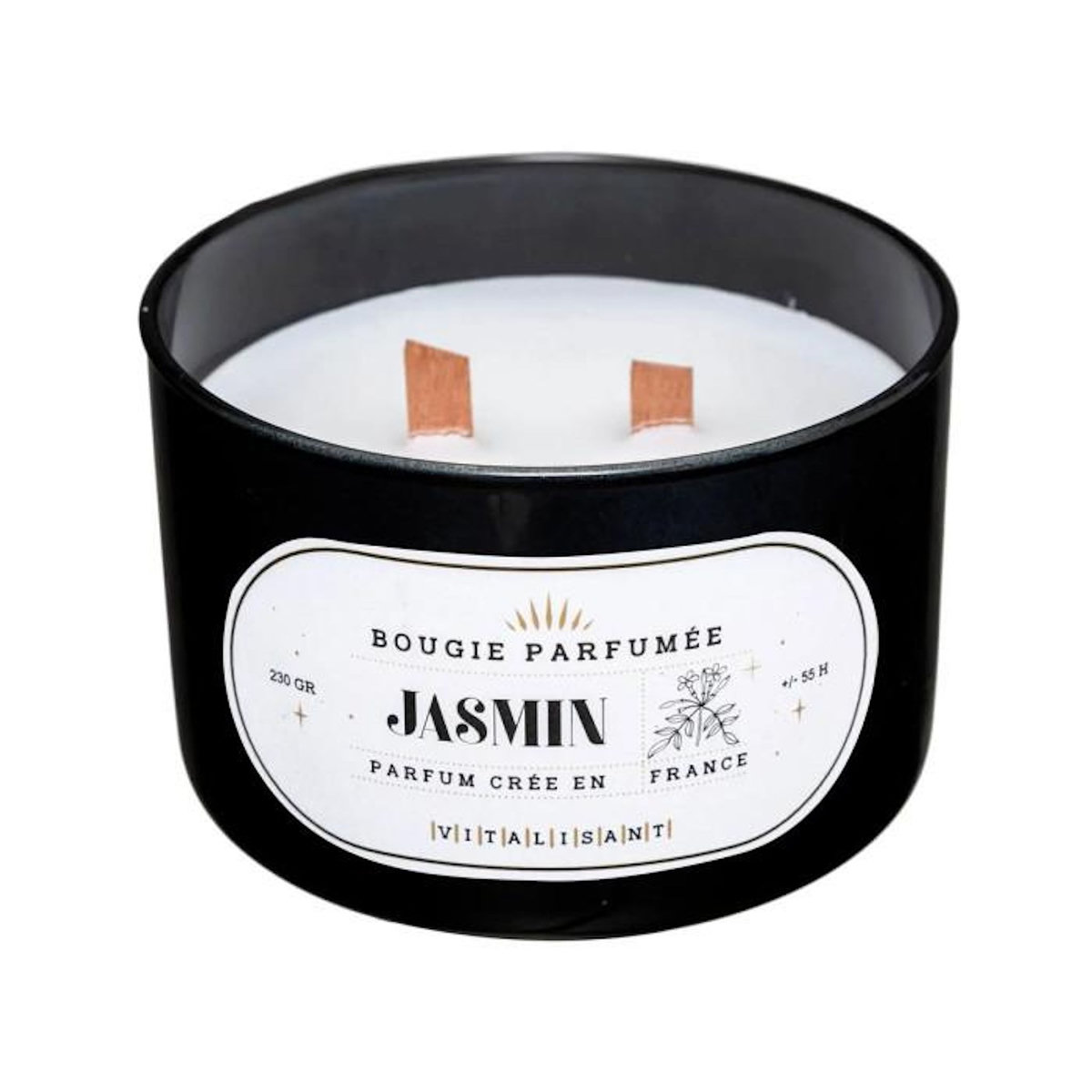 COMPTOIR DE LA BOUGIE Bougie Parfumée en Verre  Snow  470g Jasmin