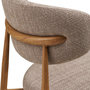 Voir la diapositive 6 : LISA DESIGN Eddie - lot de 2 chaises en tissu texturé - pieds en acier effet bois