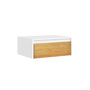 Voir la diapositive 1 : SOBUY Chevet Mural avec Tiroir Blanc 40x29x15cm FBT174-E-WN