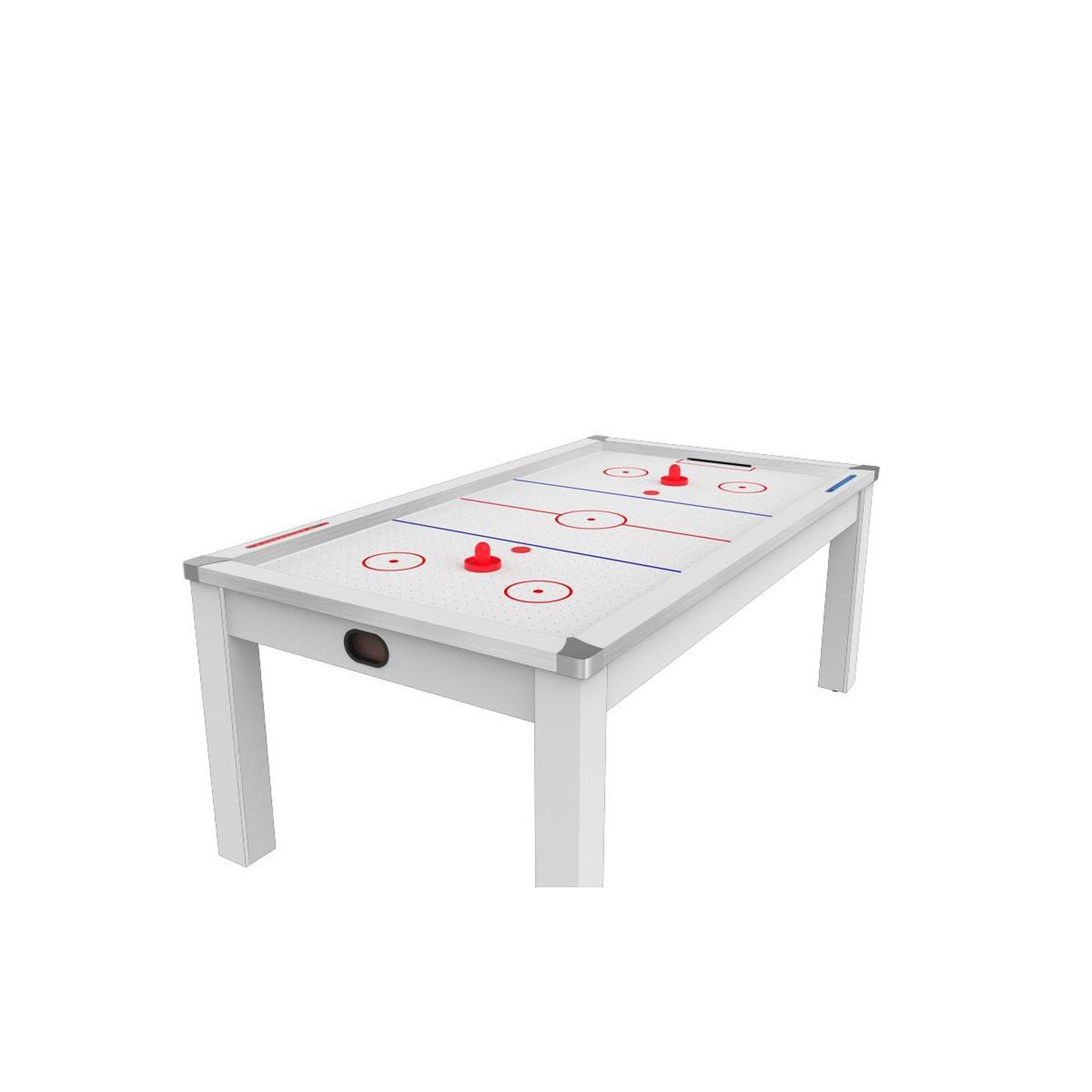 Voir la diapositive 3 : DE FAUGERES Table de Air Hockey Convertible  Calgary  213cm Blanc