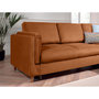 Voir la diapositive 4 : LISA DESIGN Brooke - canapé d'angle droit - convertible - 5 places - en velours