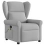 Voir la diapositive 2 : VIDAXL Fauteuil de massage inclinable gris nuage tissu