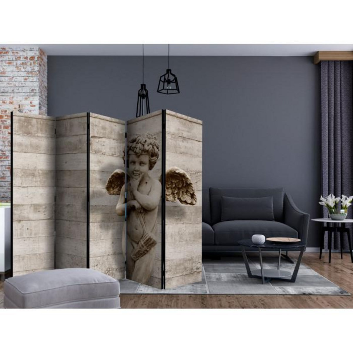 Paris Prix Paravent 5 Volets  Angelic Face  172x225cm