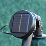 Voir la diapositive 5 : OUTSUNNY Parasol déporté octogonal parasol LED inclinable manivelle piètement acier dim. Ø 3 x 2,6H m vert