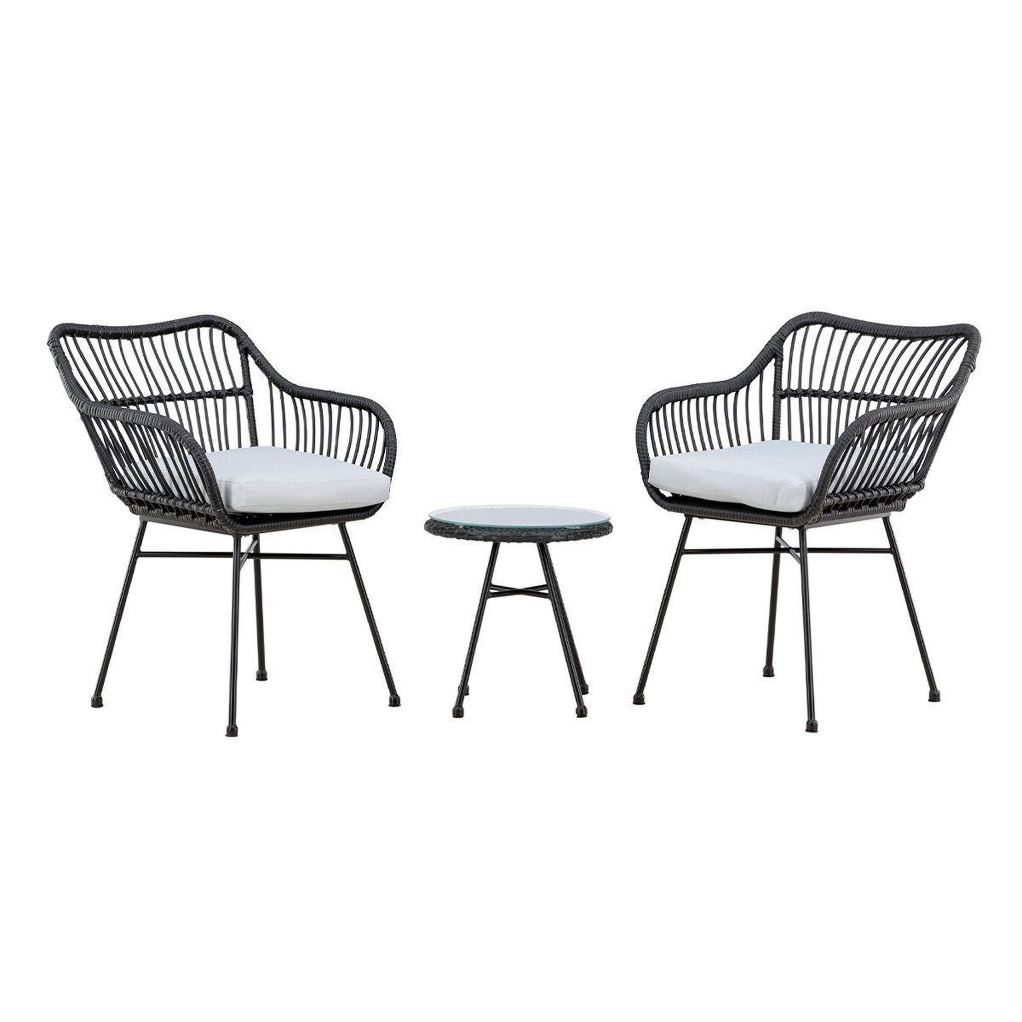 Paris Prix Salon de jardin  viga  81cm noir