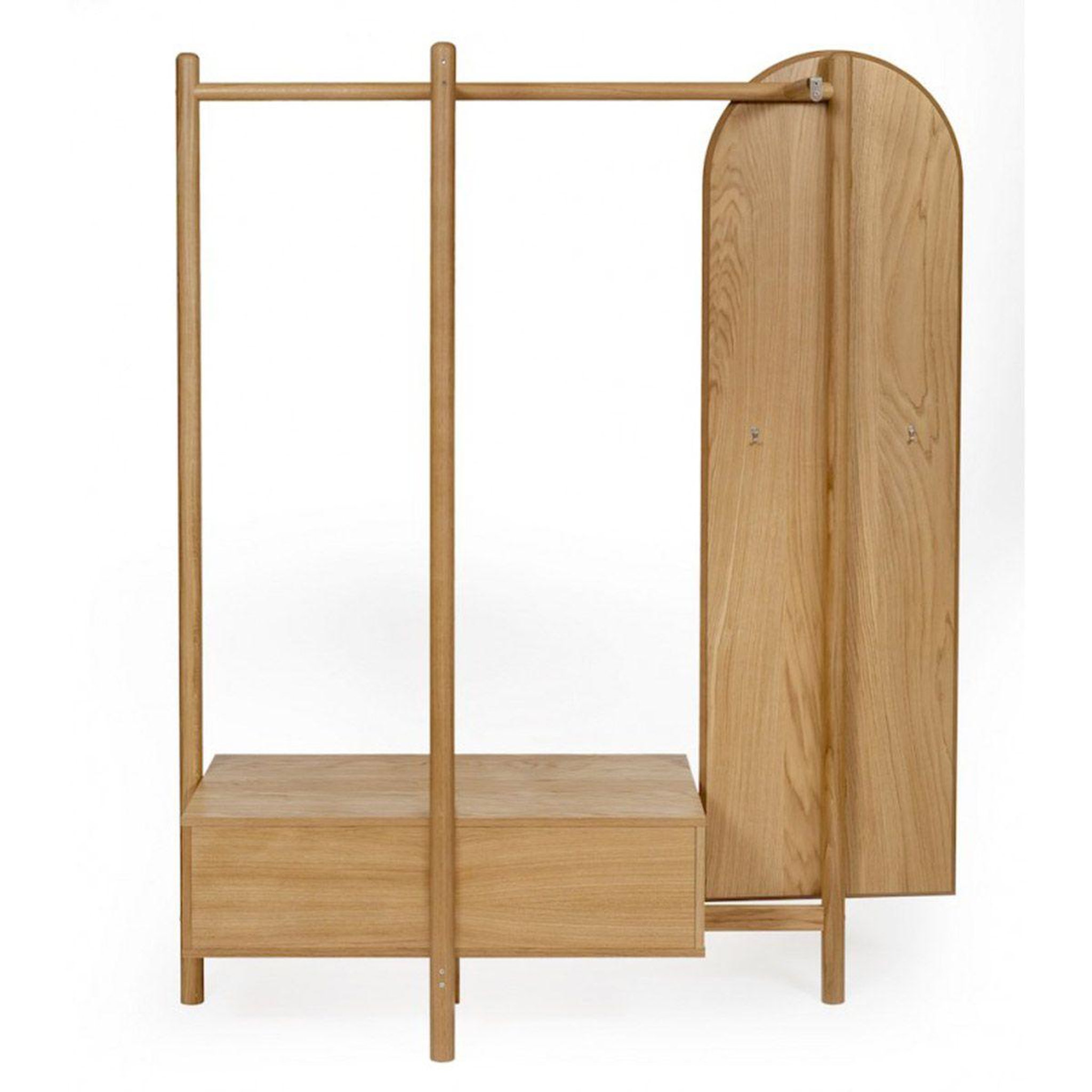 Voir la diapositive 2 : Paris Prix Meuble d'entrée vestiaire  tripode  180cm naturel