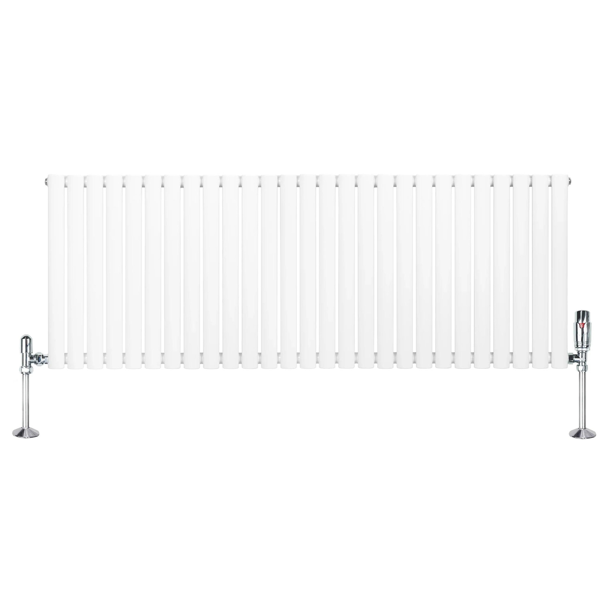 Voir la diapositive 2 : MONSTERSHOP Radiateur à colonnes ovales & vannes, 1 panneau - 600 x 1620 mm