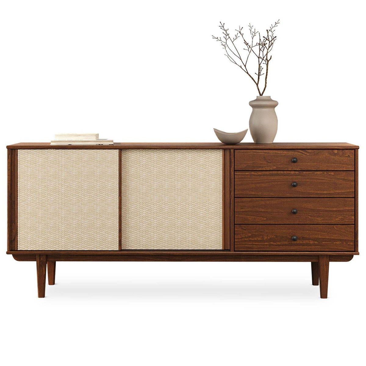 IDIMEX Buffet SIMONA L 175 cm en bois massif