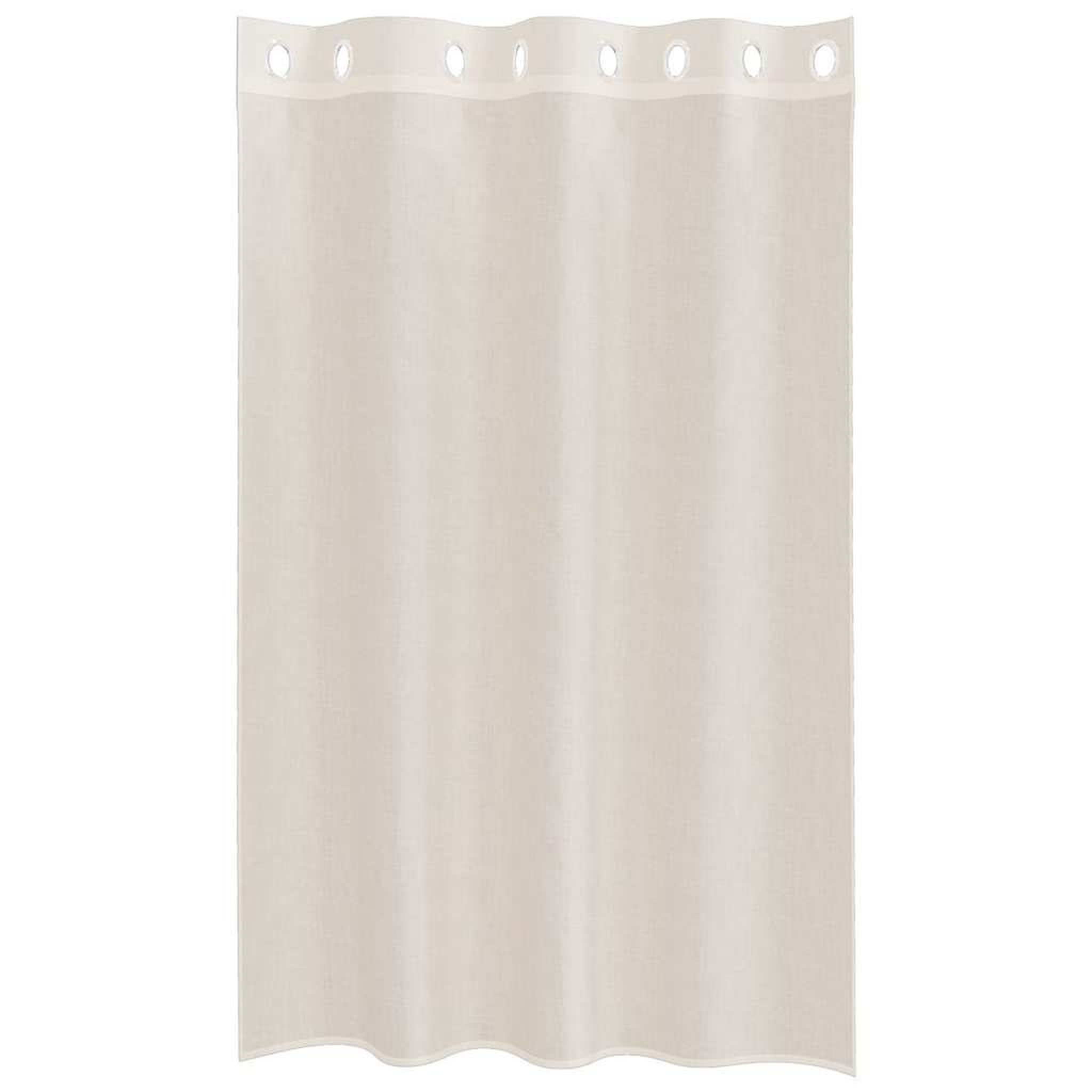 Voir la diapositive 4 : VIDAXL Rideaux en voile avec œillets 2 pcs creme 140x175 cm