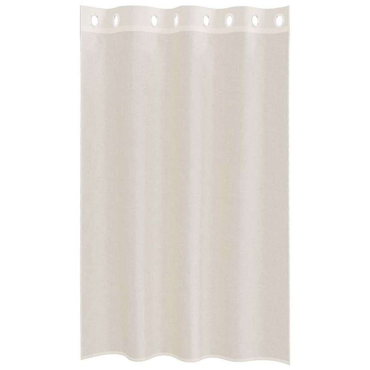 VIDAXL Rideaux en voile avec œillets 2 pcs creme 140x175 cm