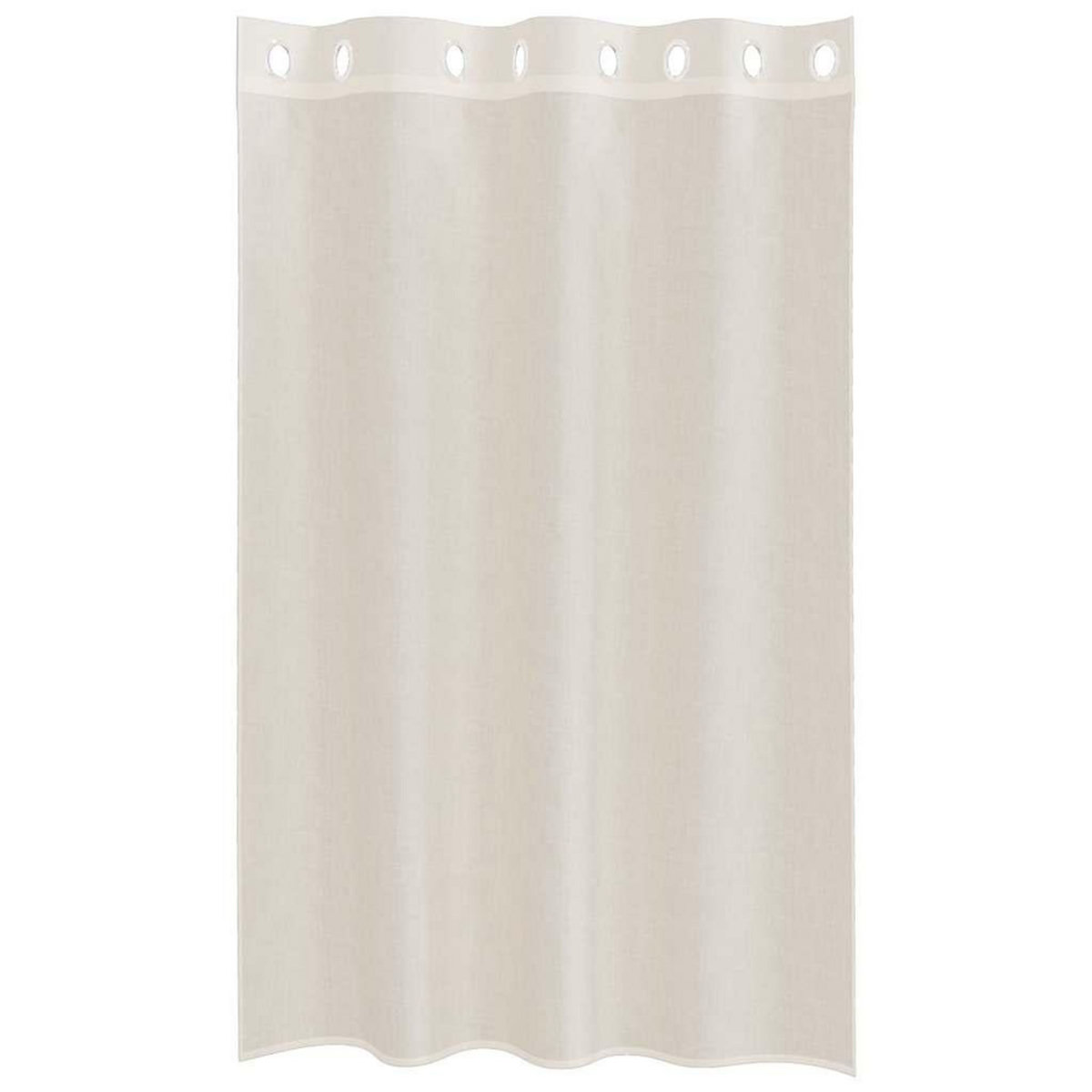 VIDAXL Rideaux en voile avec œillets 2 pcs creme 140x175 cm
