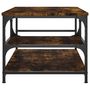 Voir la diapositive 5 : VIDAXL Table basse chene fume 90x49x40 cm bois d'ingenierie